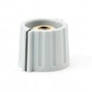 Classic Collet Wing Knob 21mm, gray, matt with indicator line