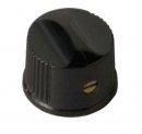 Daka-Ware Instrument Control Knob 1700 Black with indicator line