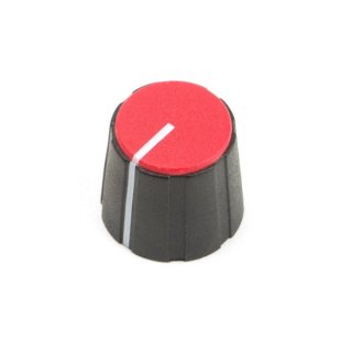 Britischer Spannzangenknopf 15mm, Indikator-linie, rote Kappe