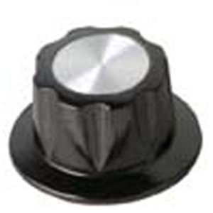 Daka-Ware Skirted Control Knob 1913 schwarz